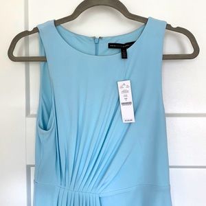 Blue Ruched Dress WHBM Size 2 NWT